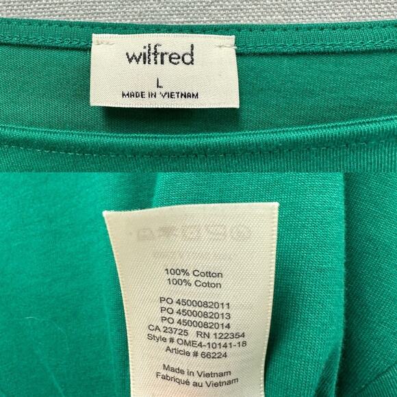 Aritza Wilfred Green Enzo Smocked Cuff Long Sleeve Crop Top Size Large Cotton
⁩ - Picture 3 of 14